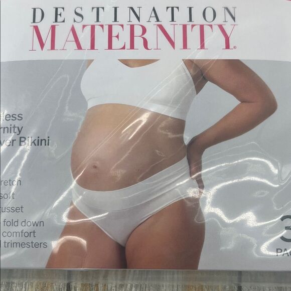 Women’s Destination Maternity Foldover Bikini Panty 2, 3-Packs Size XXL - Picture 3 of 7